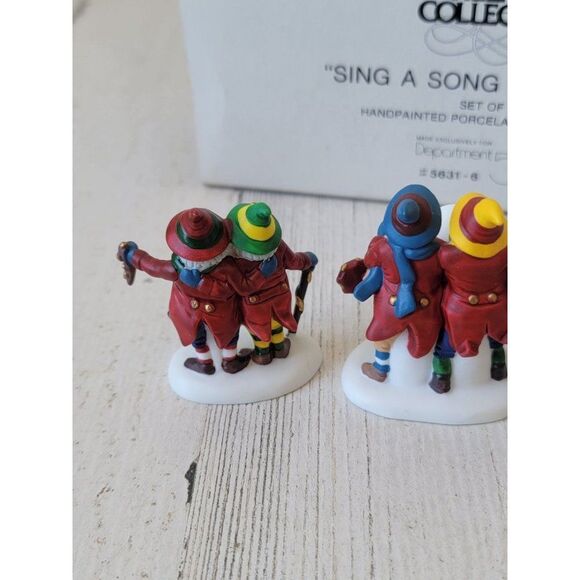 Dept 56 56316 Sing A Song For Santa village accessory xmas set - Picture 8 of 10